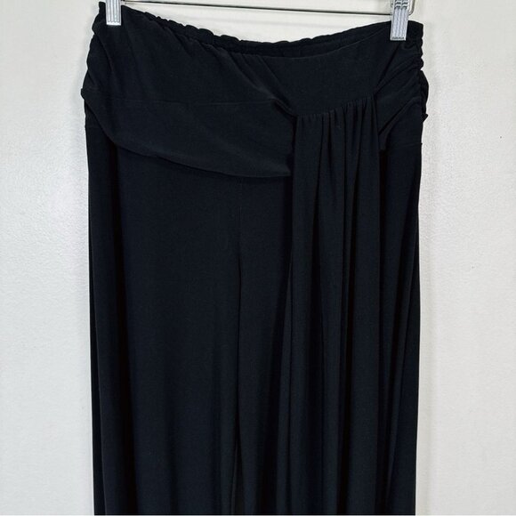 Frank Lyman Design Pants - Frank Lyman Palazzo Wide Leg Ruched Drape Pant, size 10